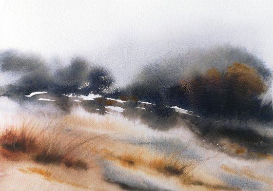 Abstract winter landscape