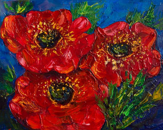 Three Poppies