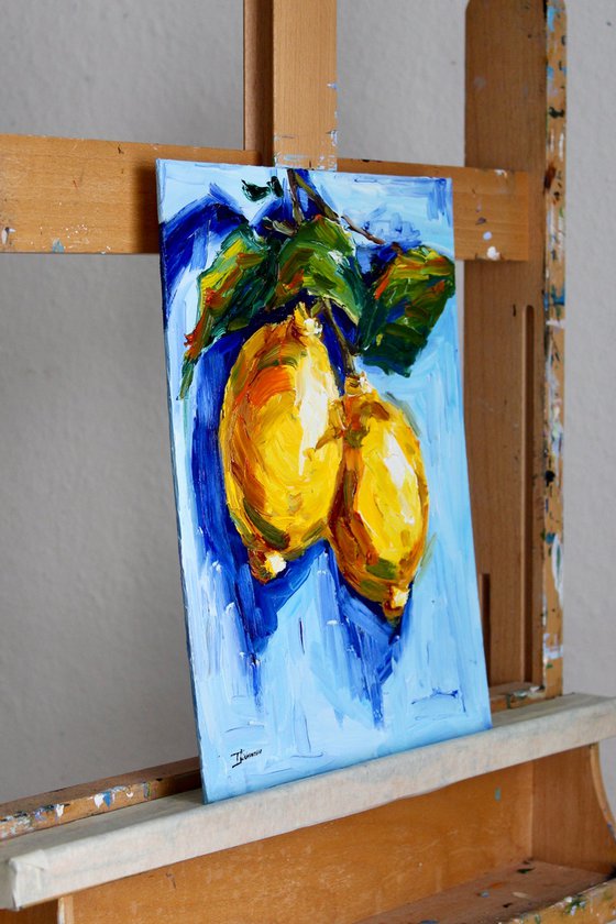 Yellow on Blue