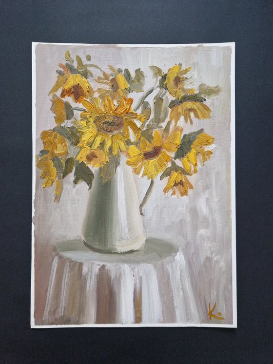 Still-life with flowers "Sunflowers"