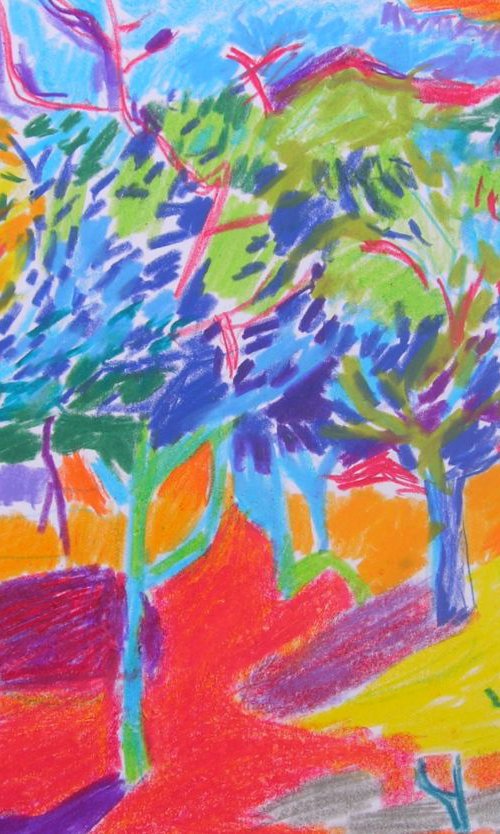 Shadows in orchard by Maja Grecic