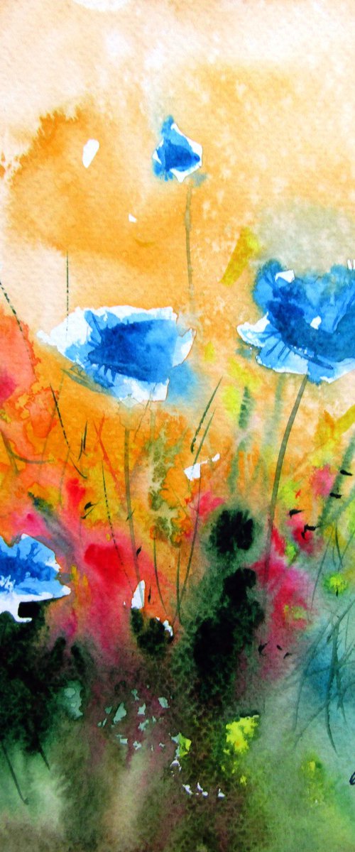 Blue poppies by Kovács Anna Brigitta