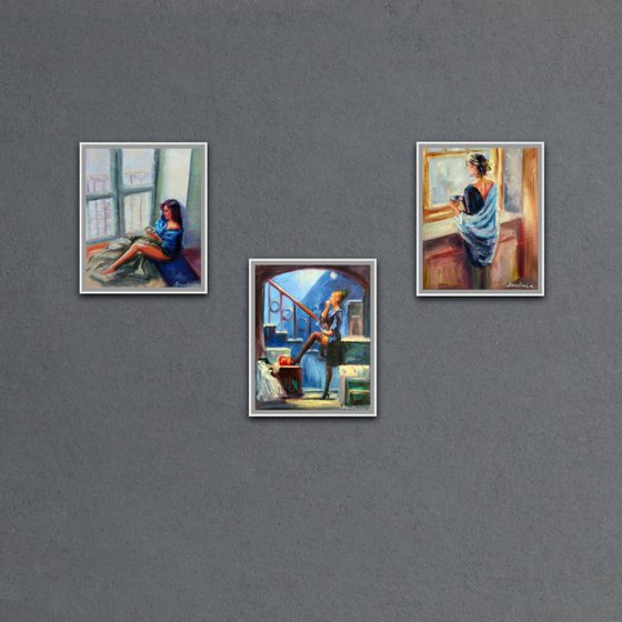 Triptych Women in love
