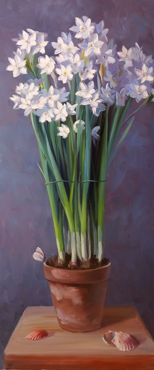 "White Daffodils" by Lena Vylusk