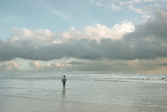 Solitary fisherman.