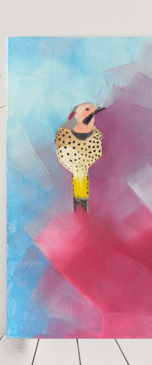Northern flickers in the melody of wood. by Olha Gitman