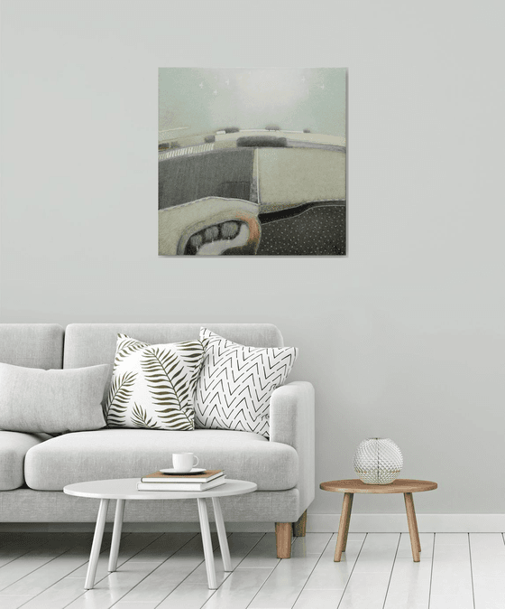 In the haze, when the first rays