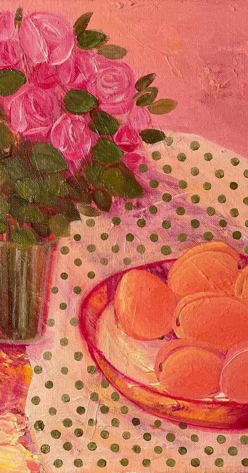 Rose apricots by Mia