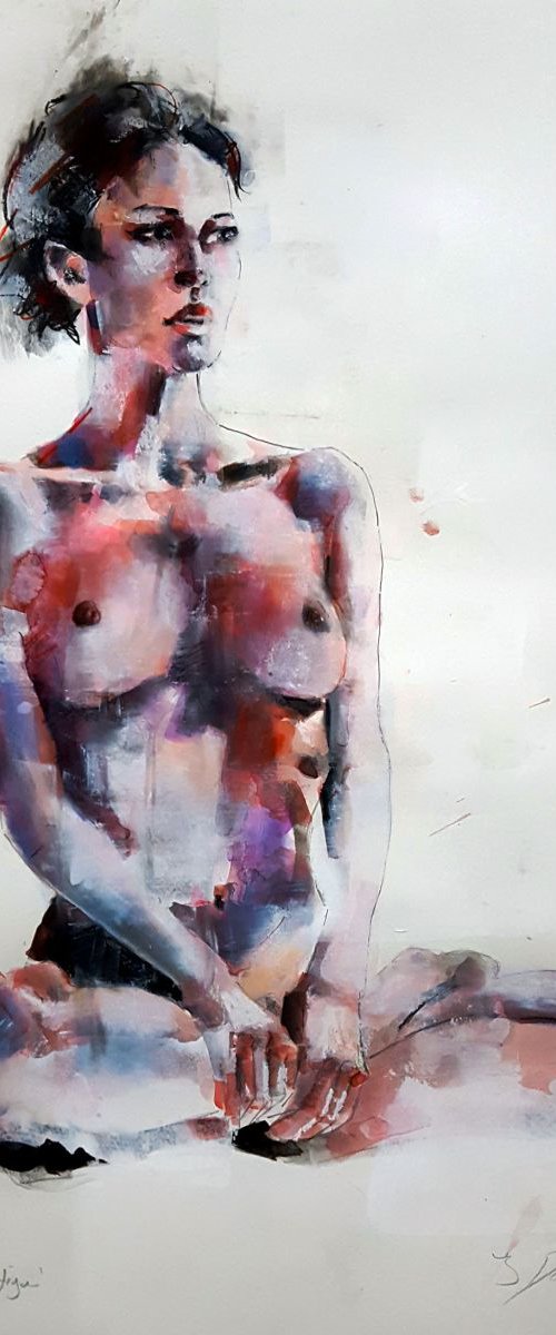 6-6-17 seated figure by Thomas Donaldson