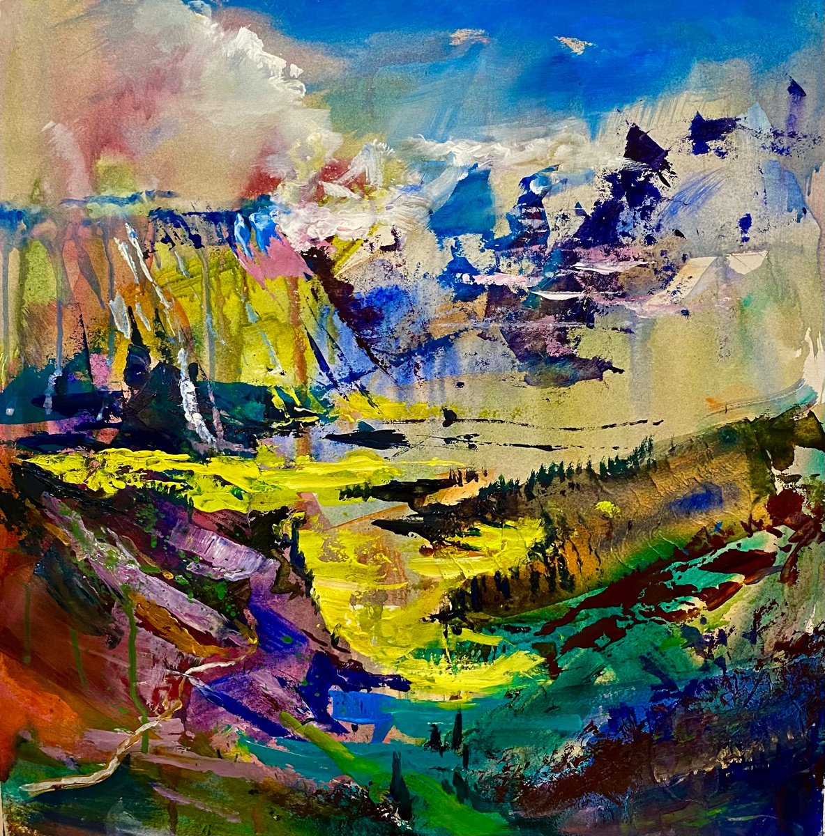 Mountain Vista by Anthony Barrow BA(Hons) Fine Art