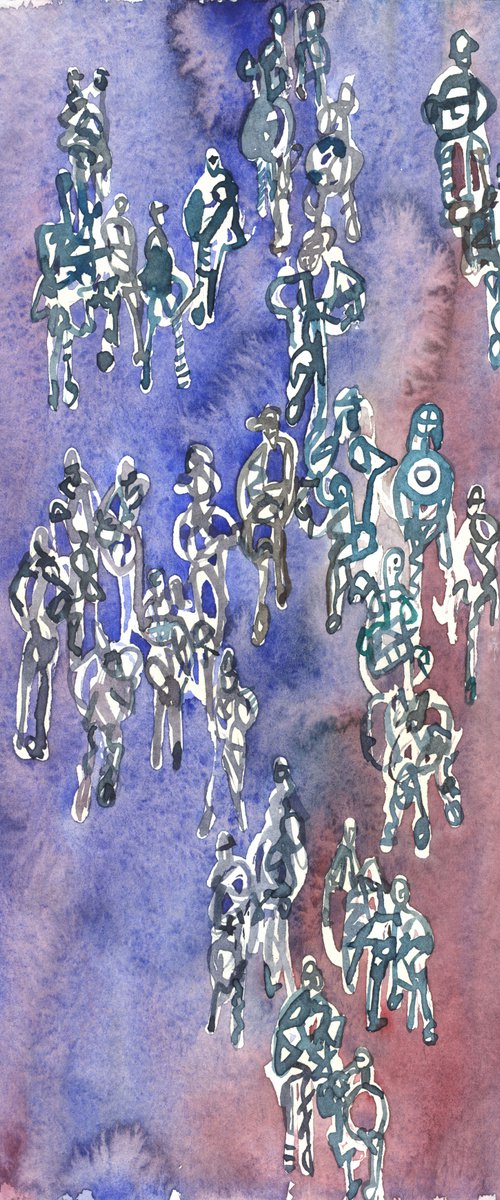 People from the People Landscape (21/29.5 cm) by Kaliya Ka