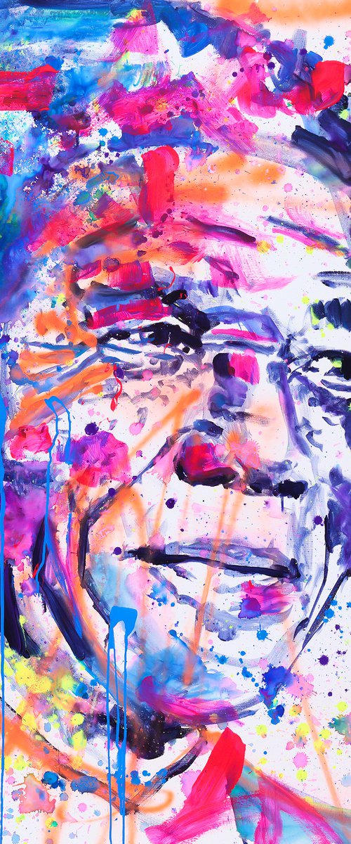 Nelson Mandela by Marta Zawadzka