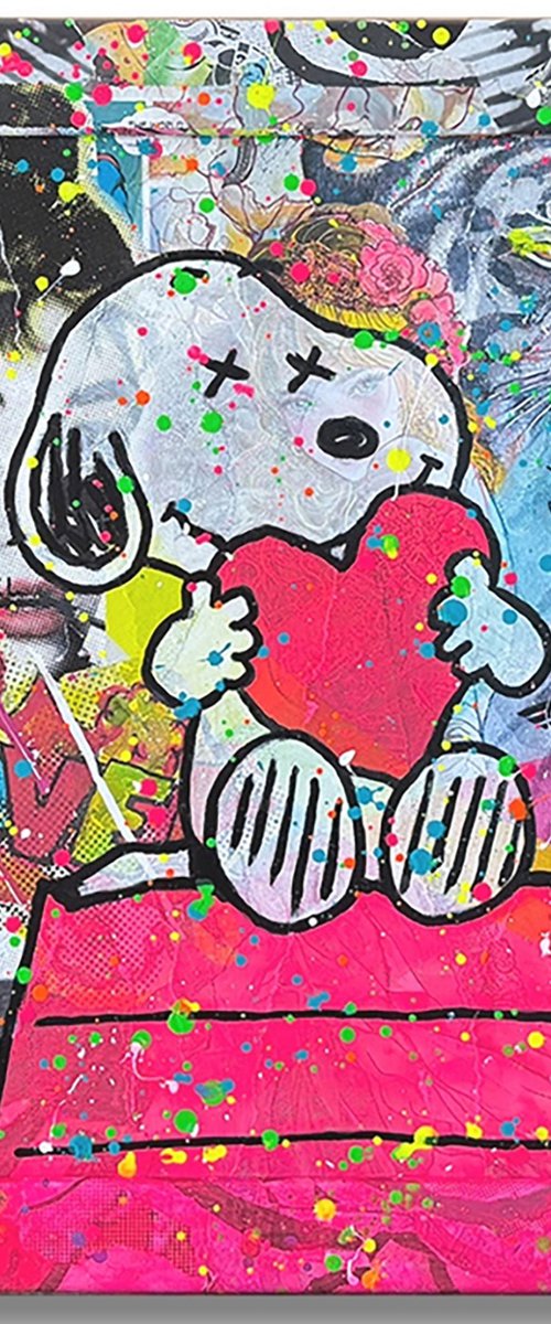 Snoopy Love More by Gardani Art