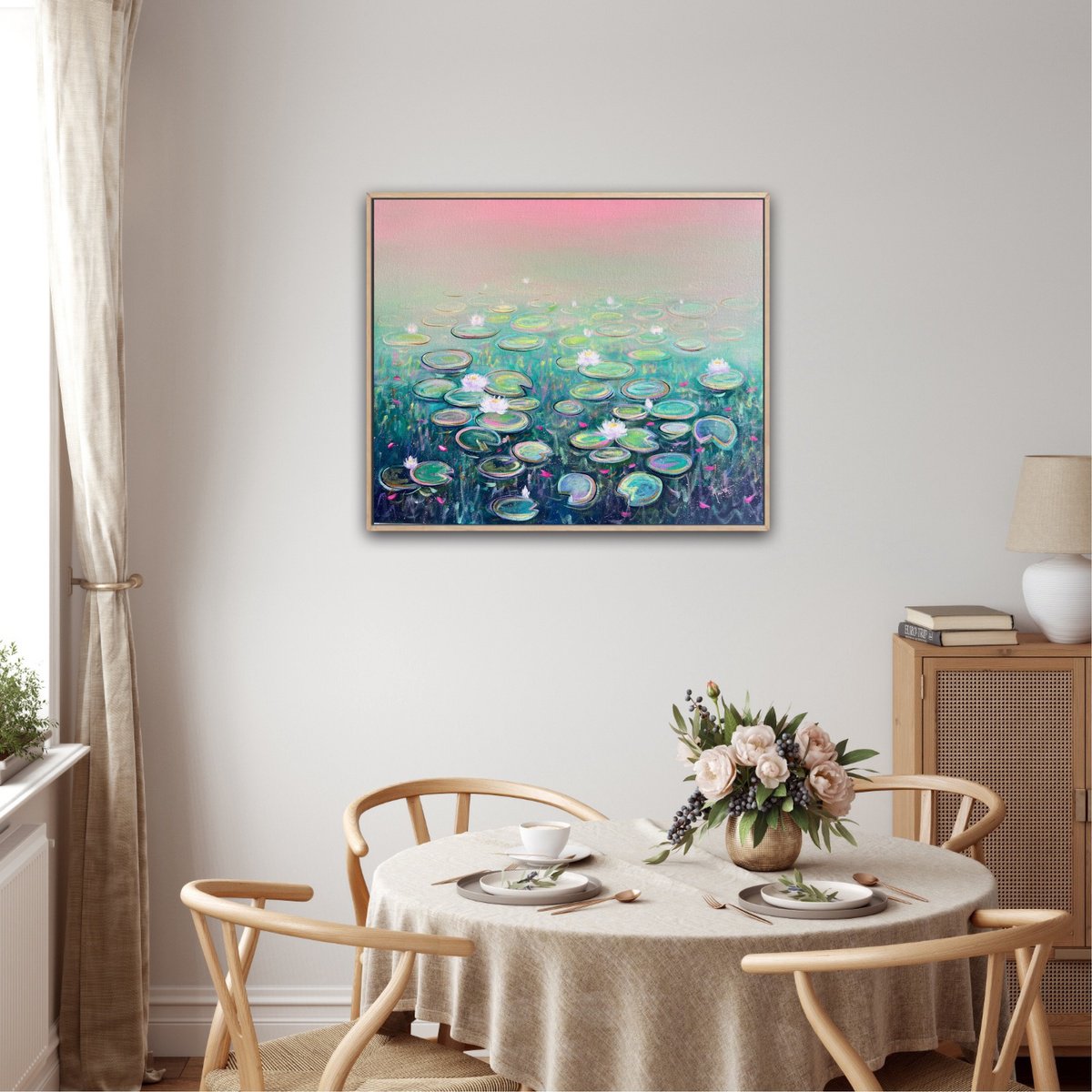 Impressionistic Landscape Acrylic Painting By Amita Dand, 30 X 24, First Love, Original Artwork