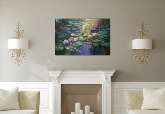 Giverny's Purple Evening