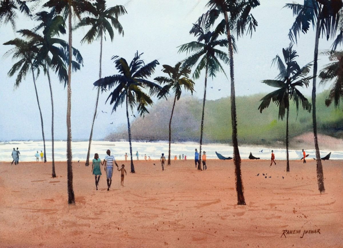 Baga beach, Goa by Ramesh Jhawar