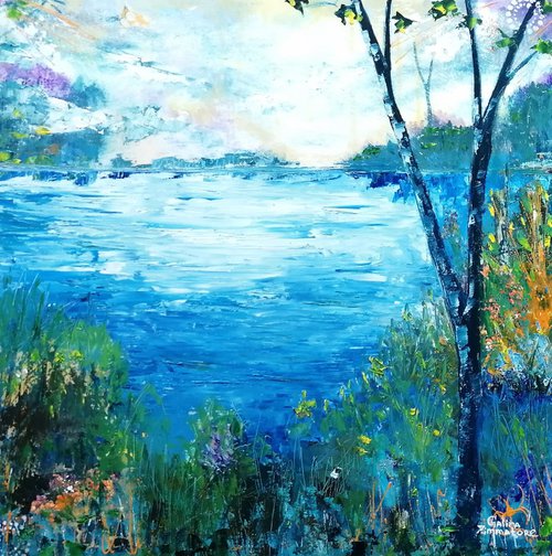 Graceful Forest Lake by Galina Zimmatore