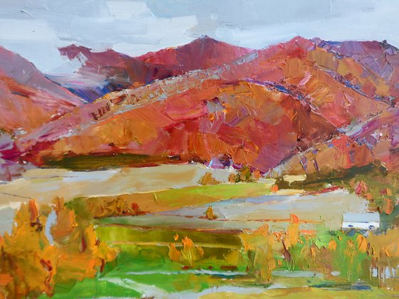 "  Autumn in the mountains  "