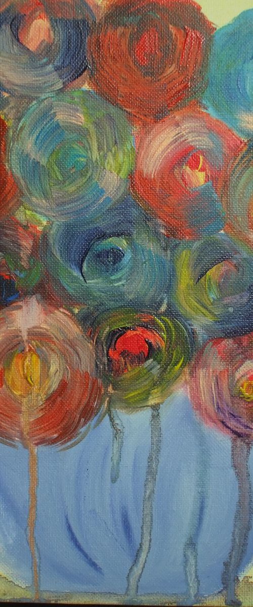 abstract flowers - gift, floral by Maria Cunha