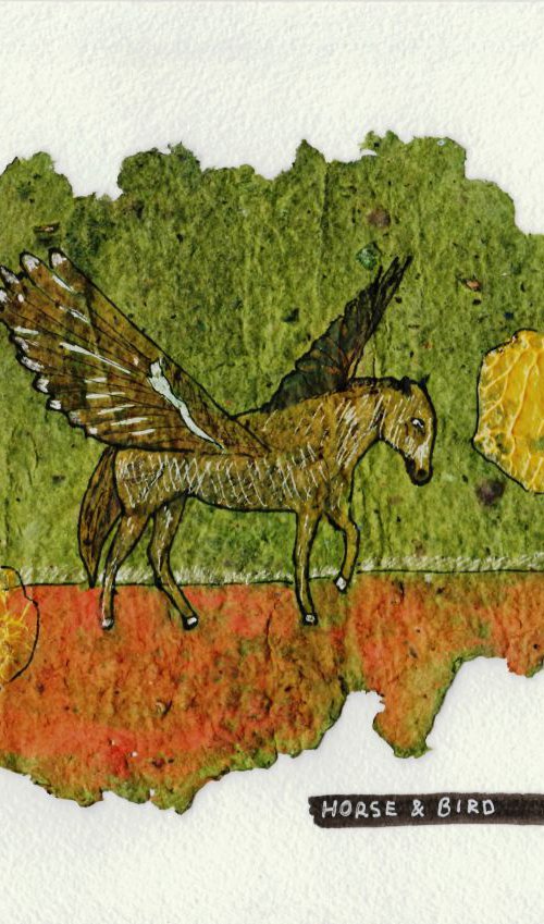 Horse and bird by Pavel Kuragin