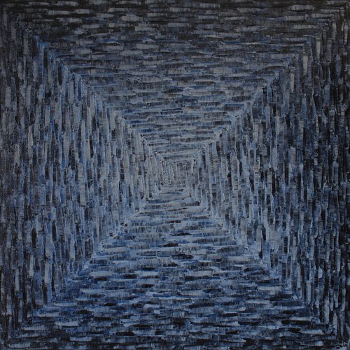 Large grayish blue square gradient by Jonathan Pradillon
