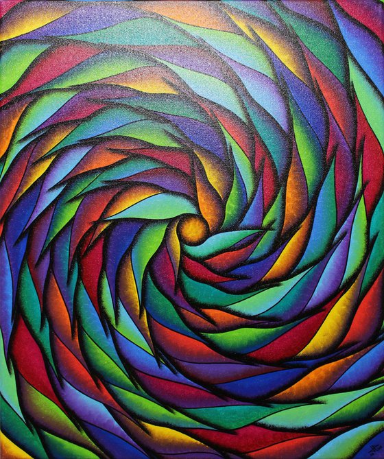 Colorful spirals serie 5