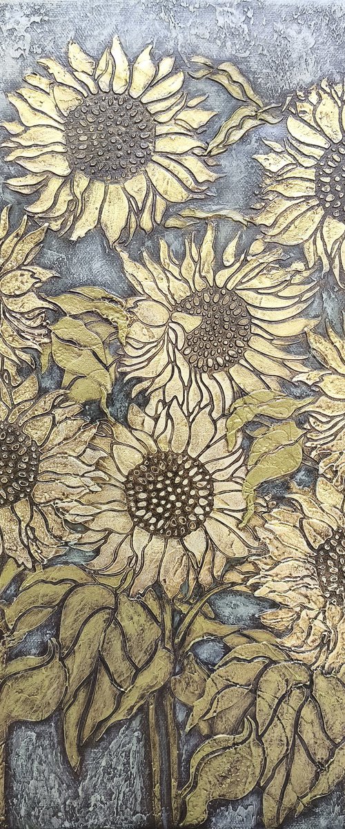 Majestic Sunflowers by Hasmik Mamikonyan