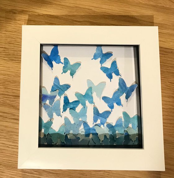 Butterflies - Blue Takeoff