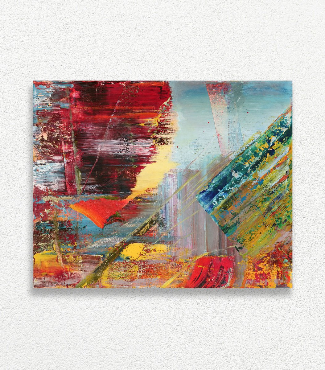 Abstract Oil Painting By Vadim Shamanov, 20 X 16", Legend, Original Artwork