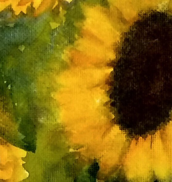 Sunflowers Inspired by Van Gogh