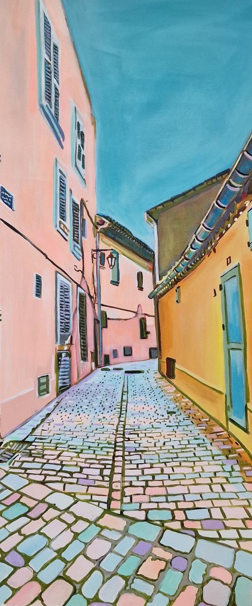 Saint-Tropez , Mediterranean street II by Alexandra Djokic