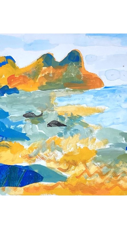 Three cliffs. by Alan Bateman