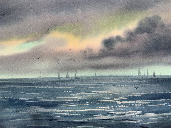 Yachts at sea #4