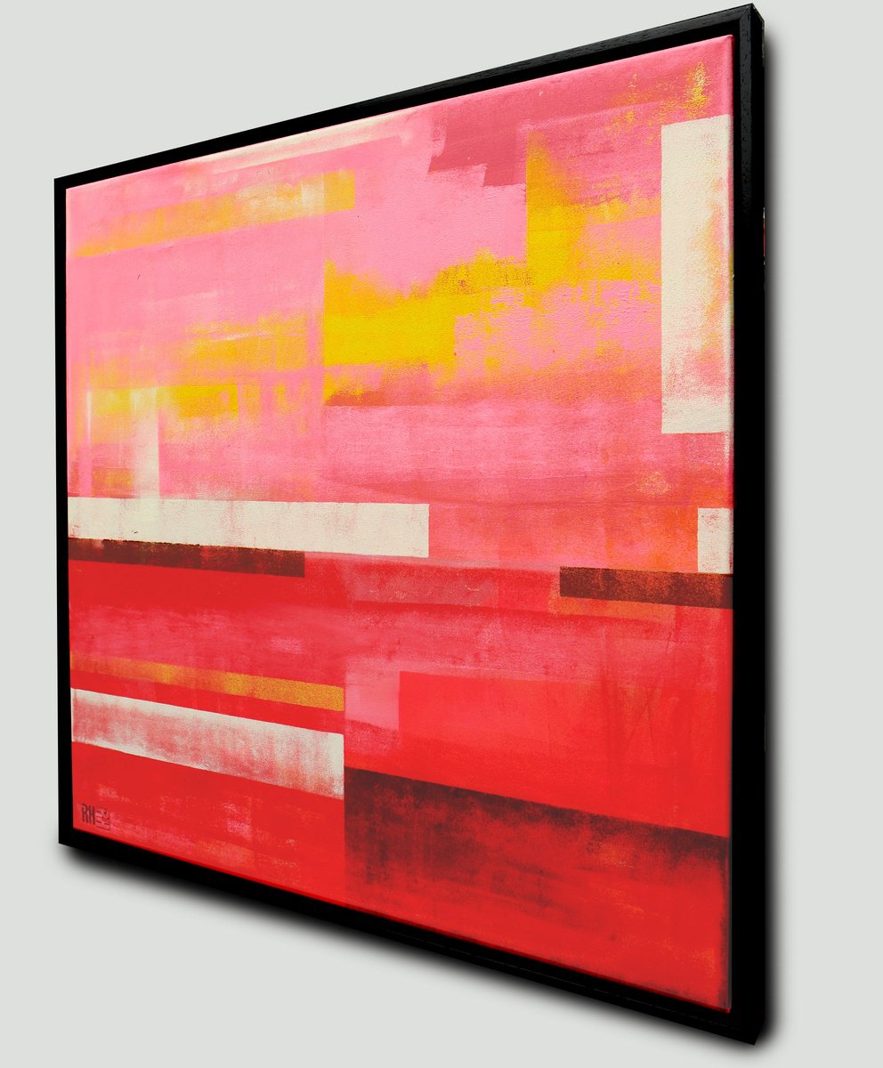 Untitled In Red By Ronald Hunter, 33 X 33, Artwork For Sale On Artfinder