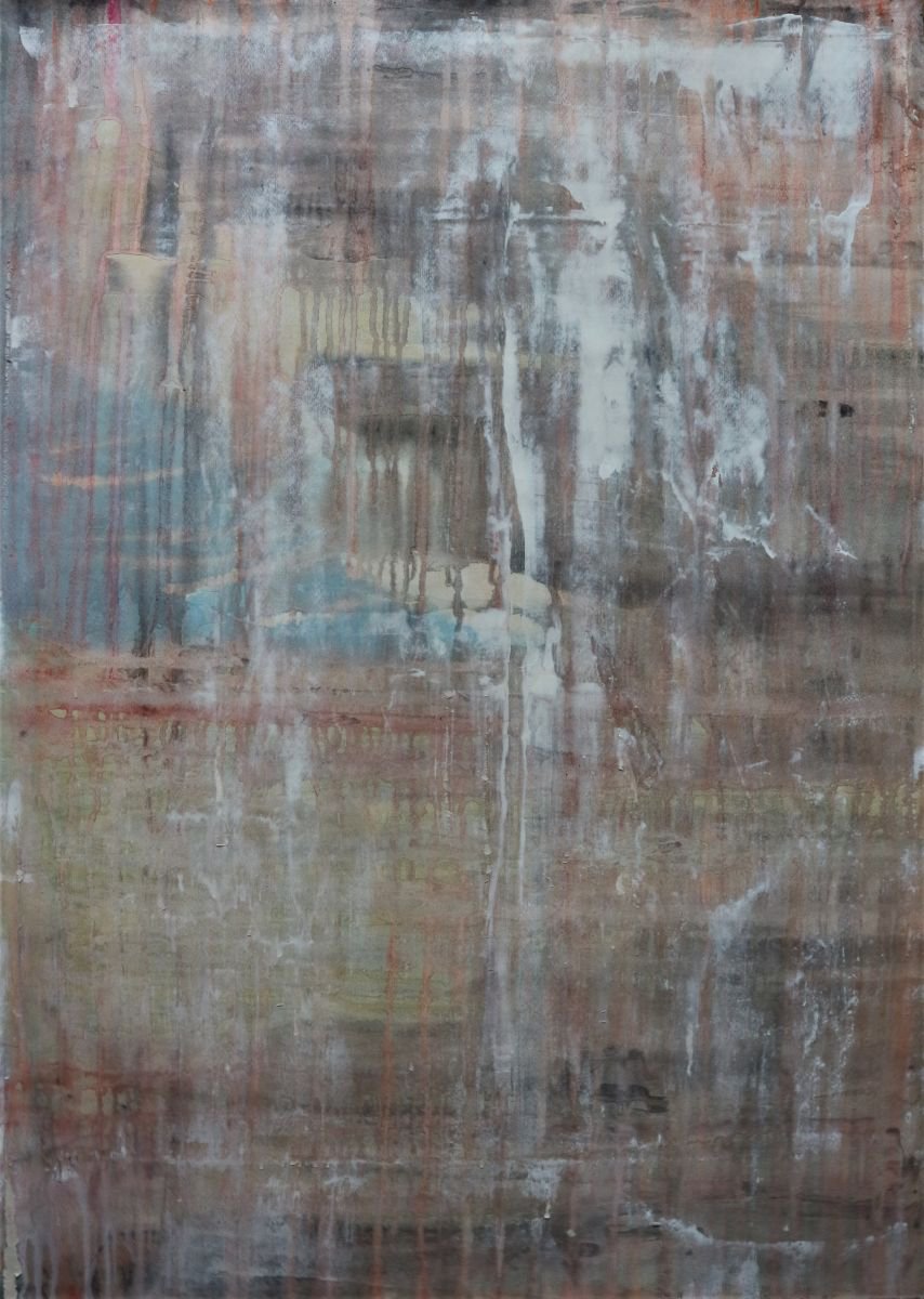 Abstract Acrylic Painting By Florina Breazu, 24 X 34, Fluidity, Original Artwork