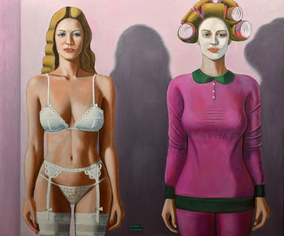 Before And After Getting Married - 2, large 120 cm x 100, romantic ironic gift