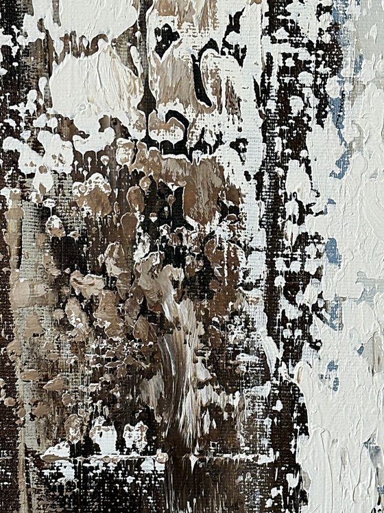 Structured Balance. beige blue grey