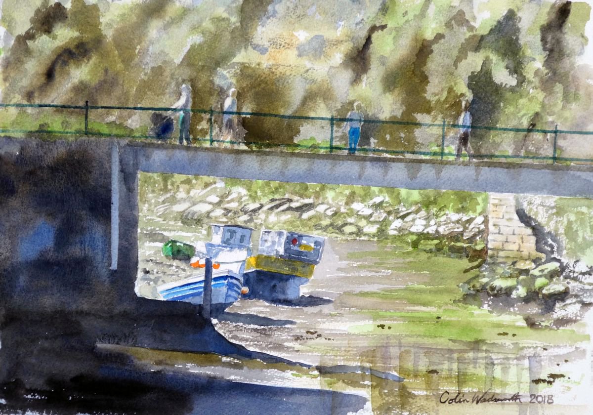 Staithes footbridge by Colin Wadsworth