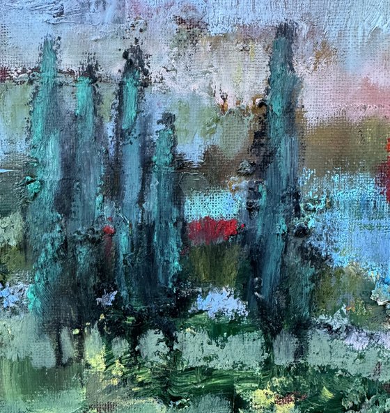 Abstract landscape. The Space Between Moments
