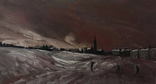 'Dusk, Bruntsfield Links, Edinburgh' by Stephen Howard Harrison