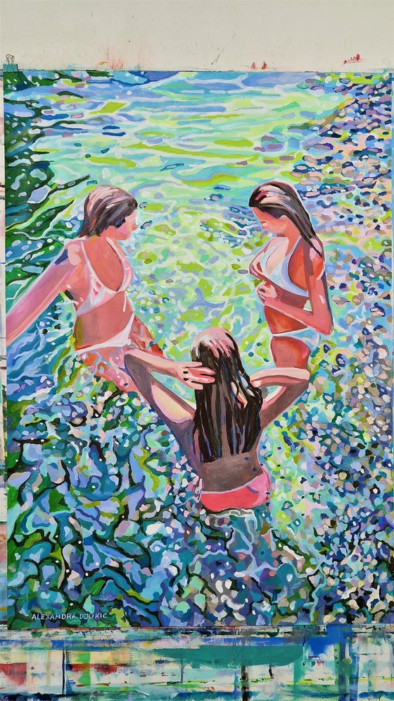 At the beach / 100 x 70 cm