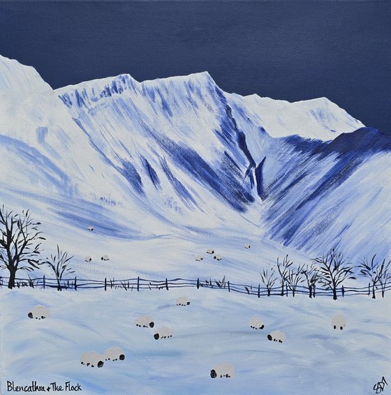 Blencathra and the flock