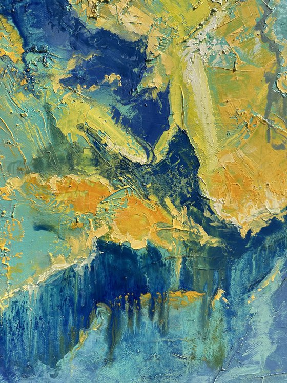 Sunrise after long night 80x80cm