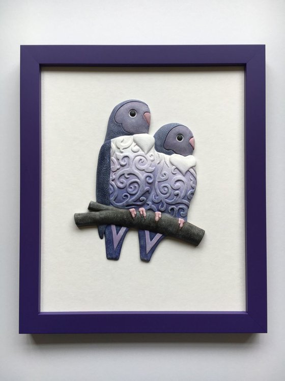 Purple Lovebirds