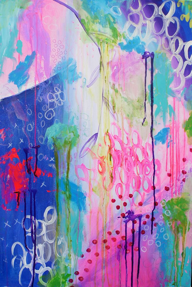 Multi - abstract painting Mixed-media painting by Bex Parker | Artfinder