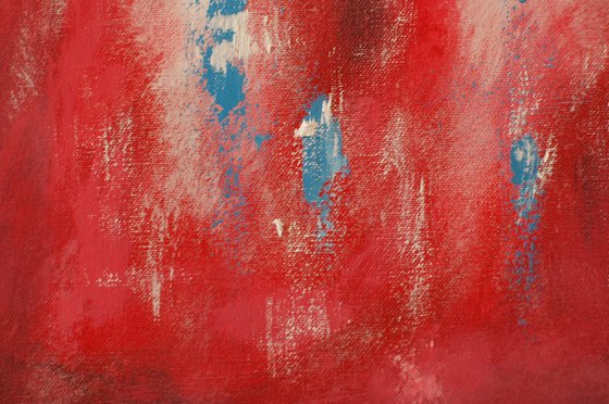 Abstract In Red Diptych