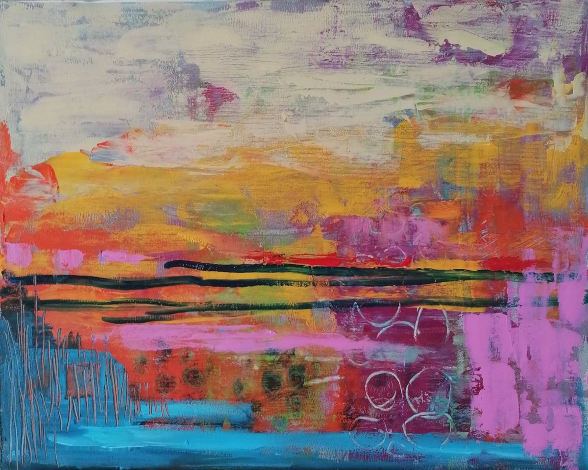 Abstract Landscape No 1 by Pamela McMahon