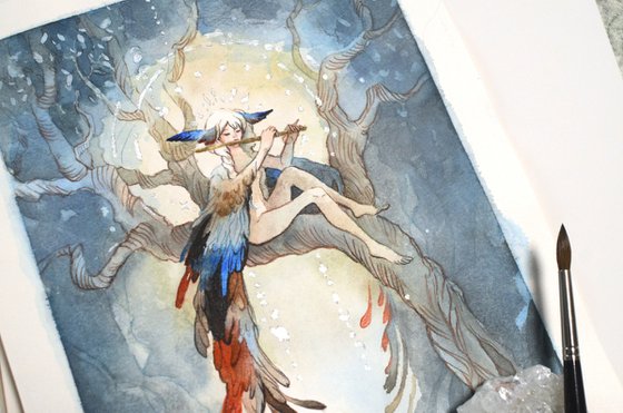 Bird Girl and magic flute