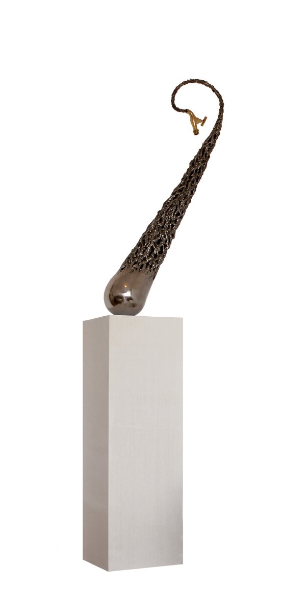 Photorealistic Still Life Sculpture By Vania Dimitrova & Svetoslav, 20 X 37", "Disobedient Drop", Original Artwork