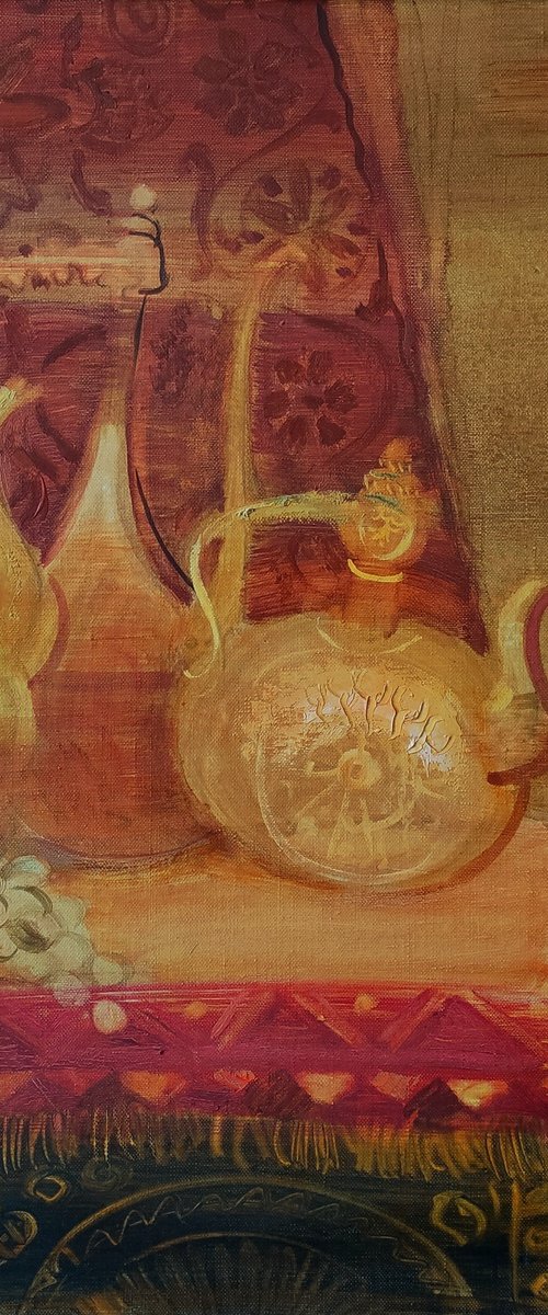 Oriental still life by Inna Pantelemonova